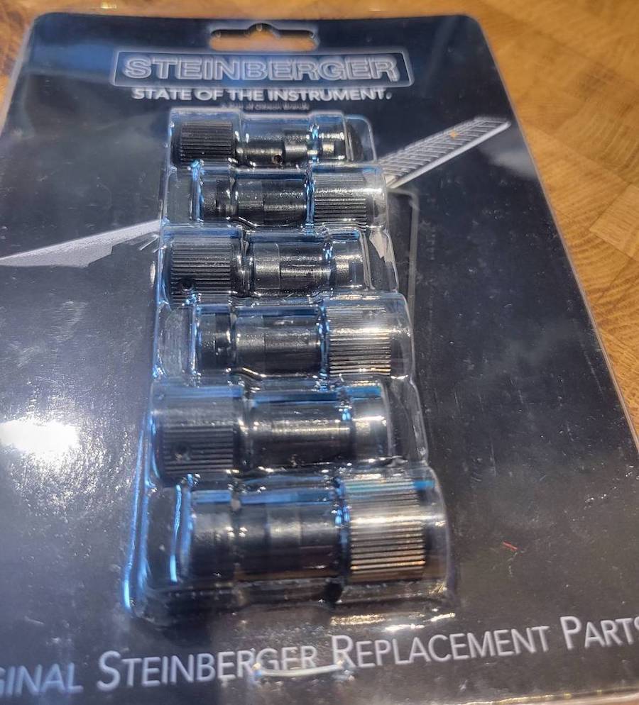 スタインバーガー ギアレスチューナー / Steinberger Gearless TUNER BLACK 6個入 パッケージ New拍卖