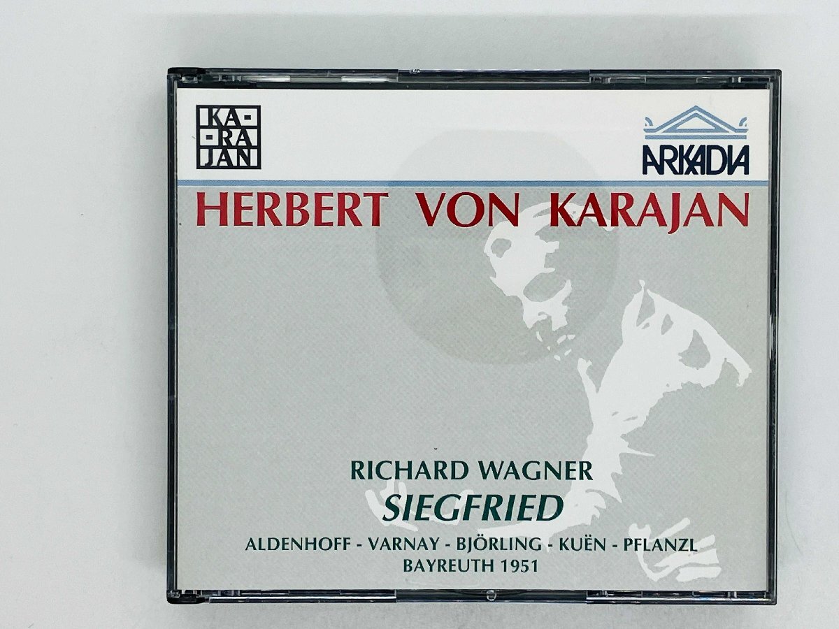 即決3CD 伊盤 ワーグナー ジークフリート カラヤン バイロイト 1951 ヴァルナイ ライヴ KARAJAN Wagner Siegfried ARKADIA Y42拍卖