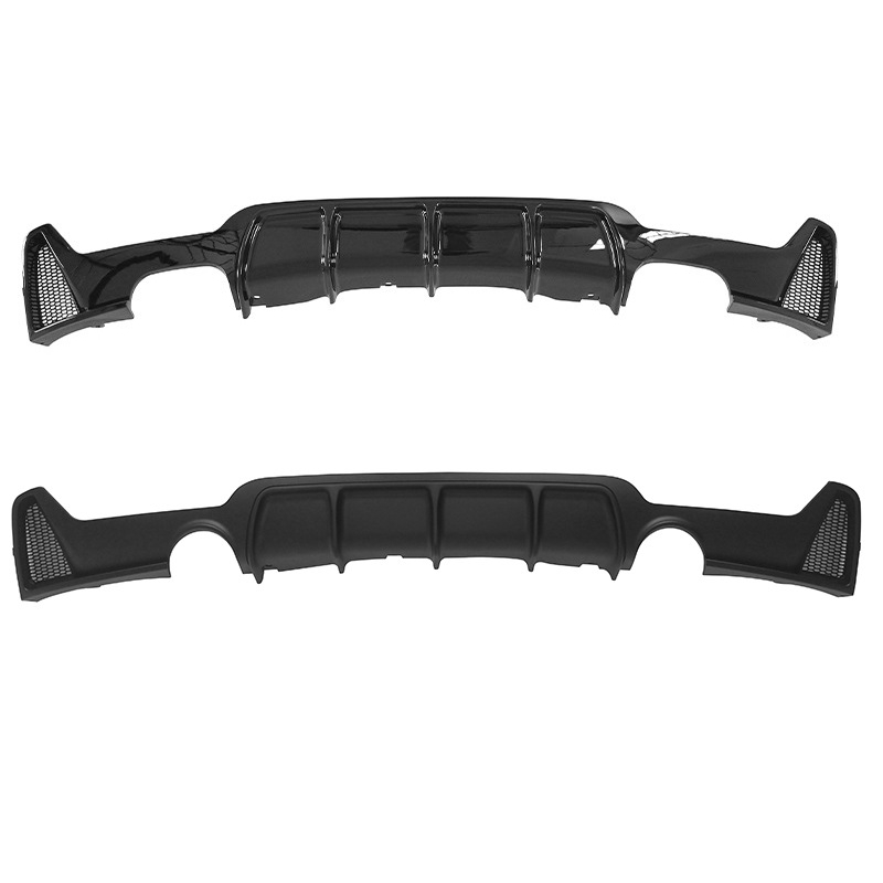 BMW 4シリーズ F32 F33 F36 Mスポーツ 2012-2020 リア バンパー ディフューザー 両方1本 2本選択 ブラック拍卖