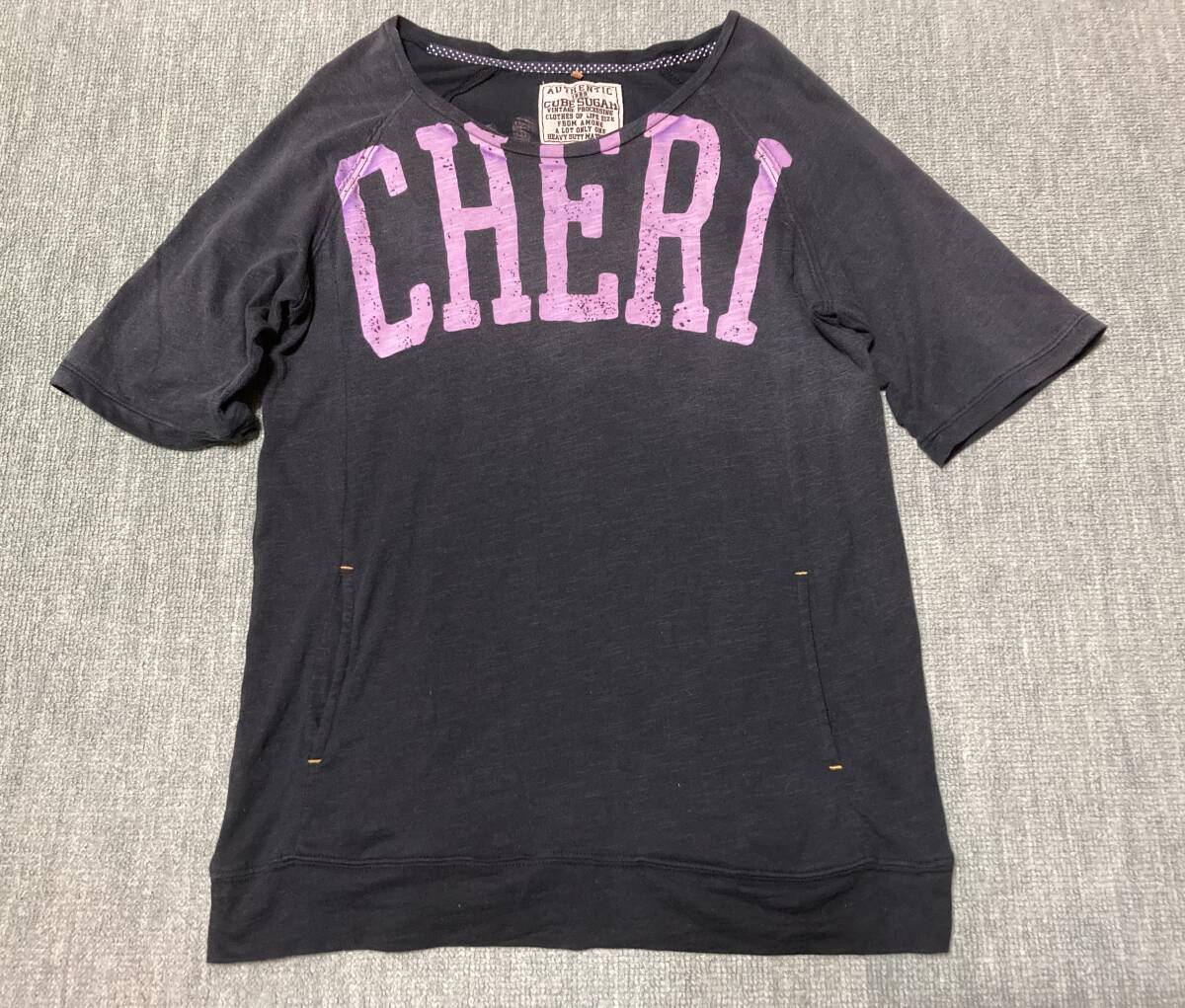 ☆☆USED☆AUTHENTIC オーセンティック☆ラグラン袖☆五分丈Tシャツ☆Mサイズ☆☆拍卖