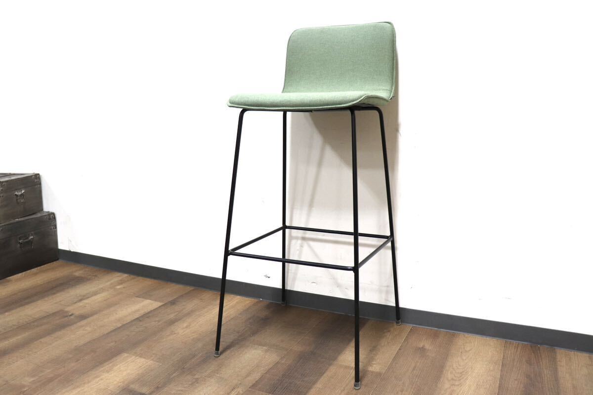 GMHK197B○FURSYS / ファシス BARSTOOL PLUS カウンターチェア ハイチェア 椅子 インダストリアル ファブリック 定価約3.9万 展示品拍卖