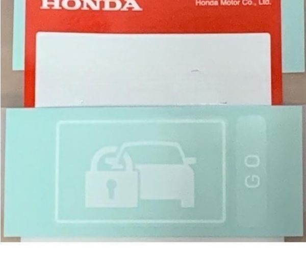 新品 純正品 HONDA ホンダ セキュリティアラームステッカー イモビライザーステッカー アラーム無 2枚セット CR-V RD4 CIVIC EU3 EU4拍卖
