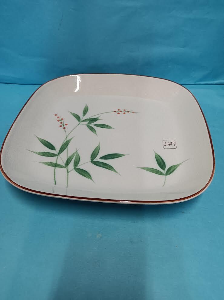 有田焼 ◆ 盛り皿 ◆ 幅30 縦4.5 【保管 外階】拍卖