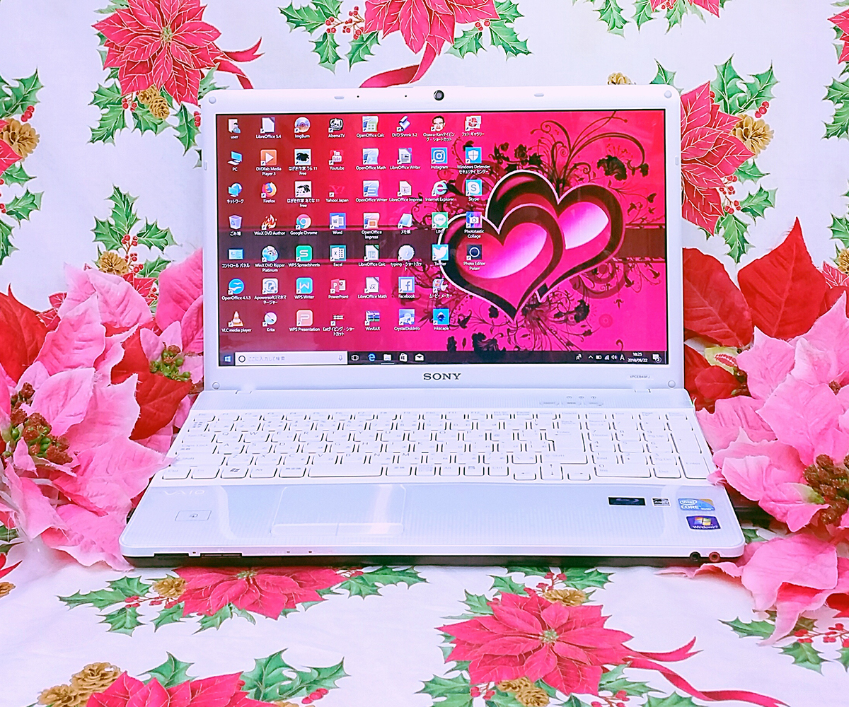 超爆速Core-i5/新品マウス/大人気SONY VAIOホワイト色/ブルーレイ/カメラ搭載/ソフト多数/大容量SSD256G/高速8GB/Win11/DVD焼き/オフィス拍卖