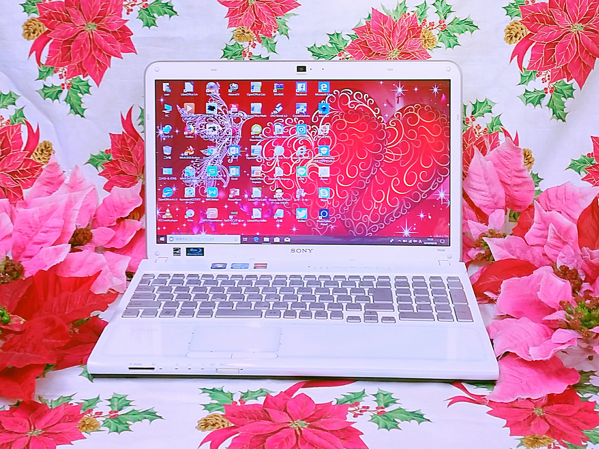 2世代Core-i5/極上品/大人気SONY VAIOホワイト色/ブルーレイ/ソフト多数/高速新品SSD256G/高速8GB/Win11/DVD焼き/オフィス 拍卖