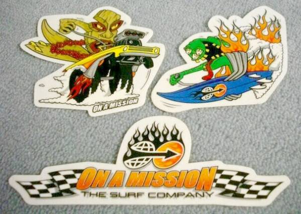 新品未使用正規品本物OAM★ON A MISSION人気限定ステッカー 3枚セット拍卖