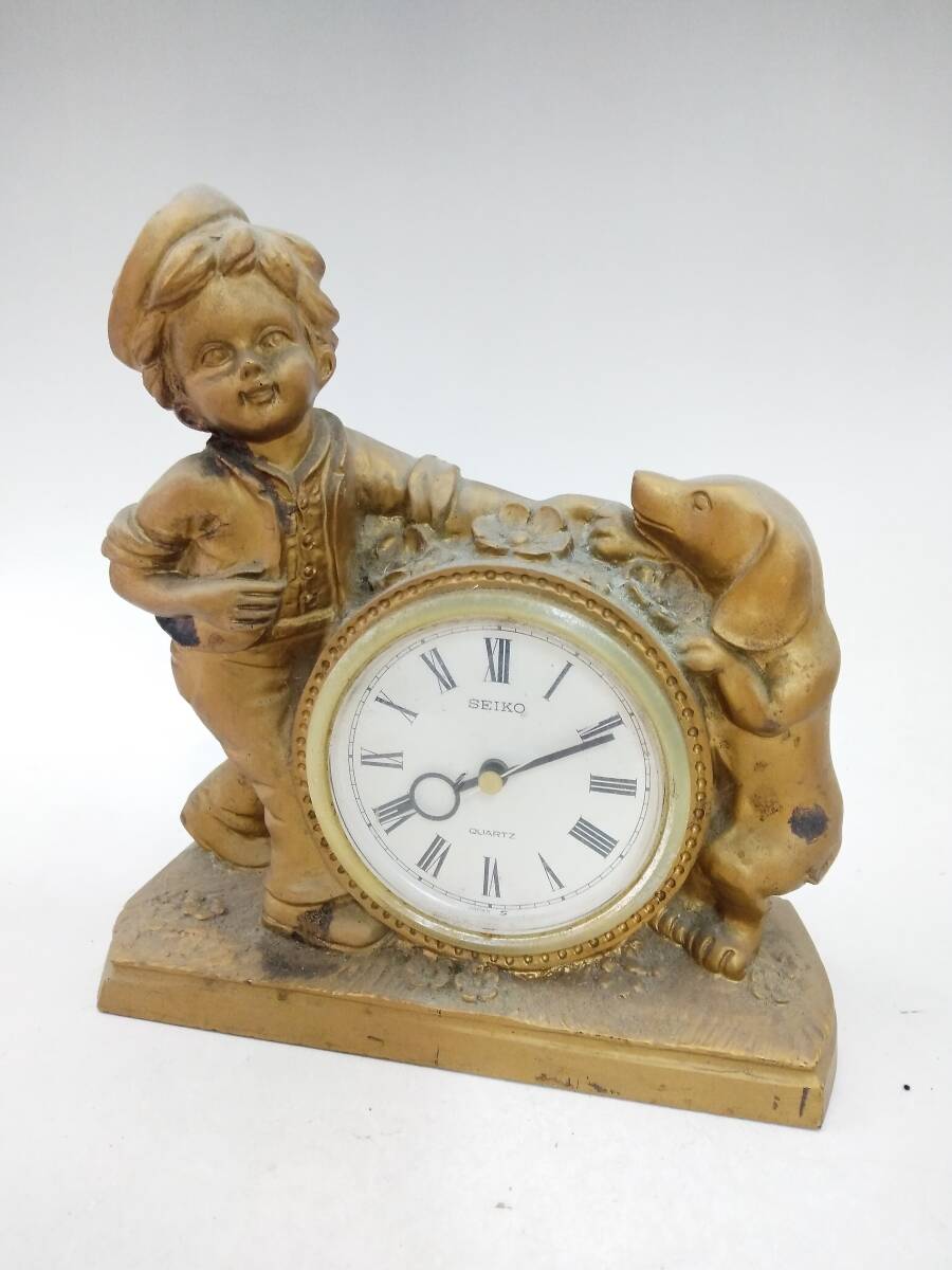 0425-0002 中古★SEIKO セイコー 置時計 QZ432G拍卖