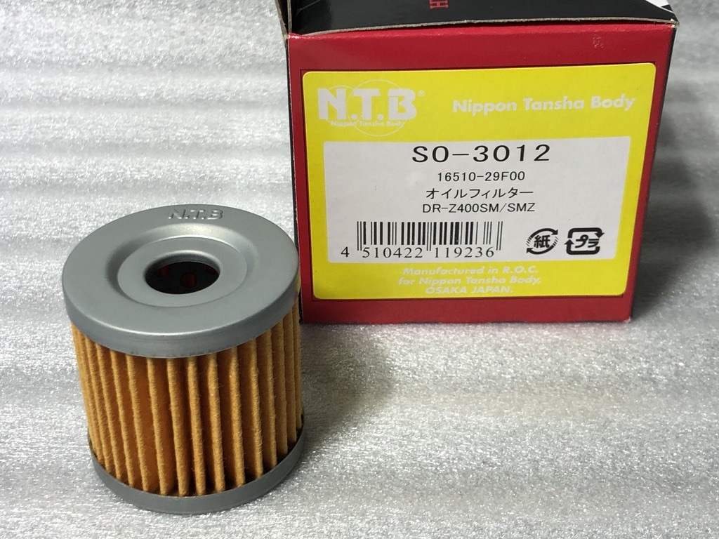 ★高品質NTB★ スズキ系 オイルエレメント SO-3012 純正互換 検)16510-29F00 DR-Z400SM MK5 MK6 MK7 MZ拍卖