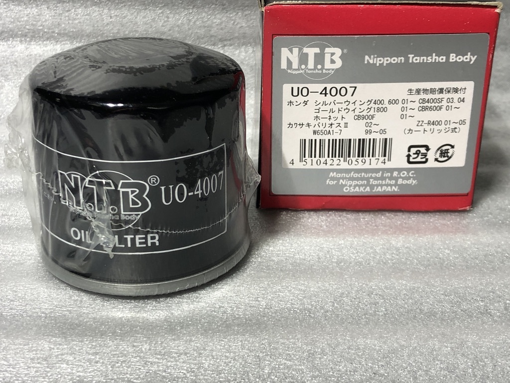 ★高品質NTB★ 汎用 オイルエレメント UO-4007 純正互換 検)5410-MCJ-000 16097-0002 1068 1070 1072 ER ZX- ZRX ZZR バルカン トライアン拍卖