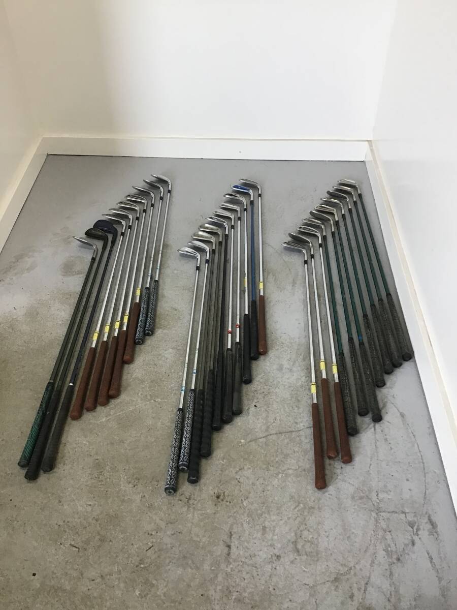 □岐阜発 ⑧ アイアンゴルフクラブ / 30本セット / まとめて / メーカー色々 / ドライバーゴルフクラブ / 汚れ傷有り / 現状品 R6.7/13□拍卖