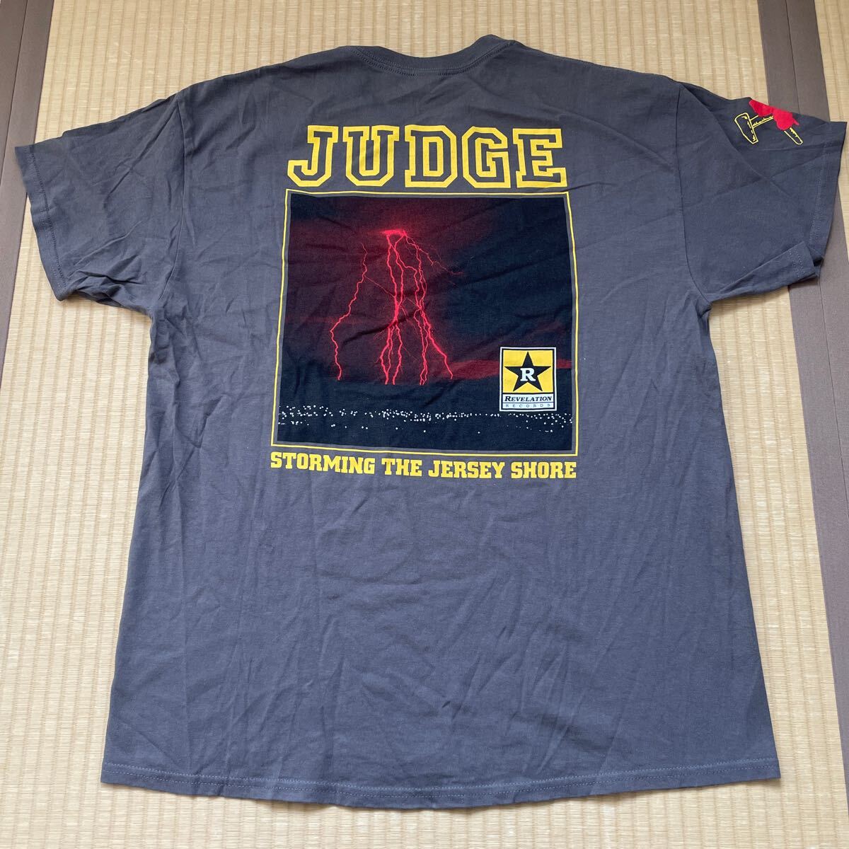 JUDGE バンドTシャツ ジャッジ NEW YORK CREW 半袖Tシャツ REVELATION RECORDS バンT バンド ロゴTシャツ STORMING THE JERSEY SHORE拍卖