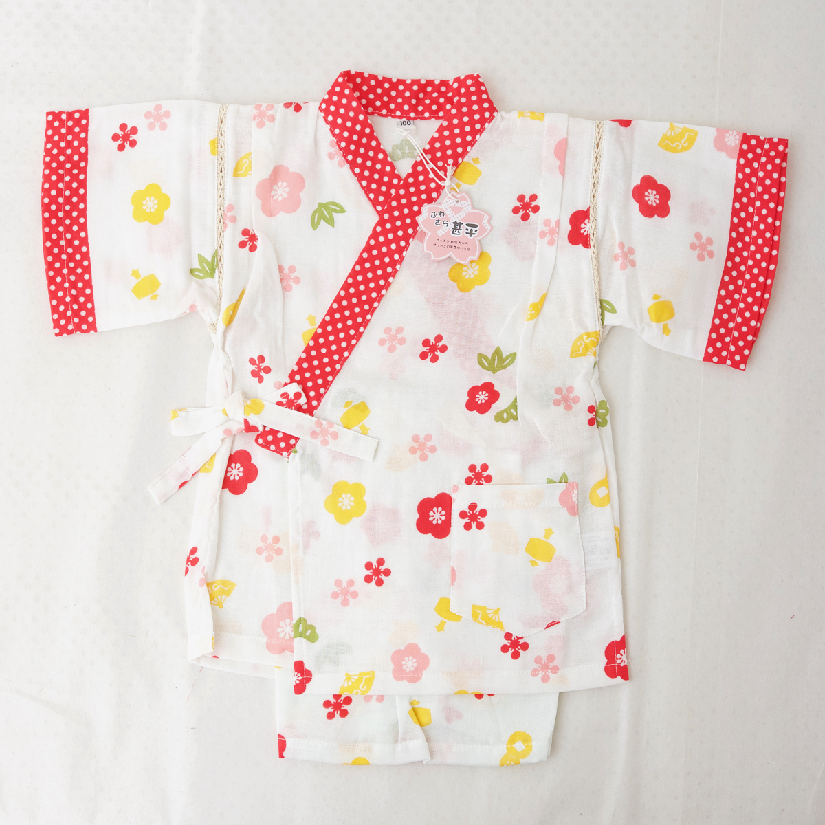 【子供甚平】ガーゼ 100サイズ 新品 未使用 100-4拍卖