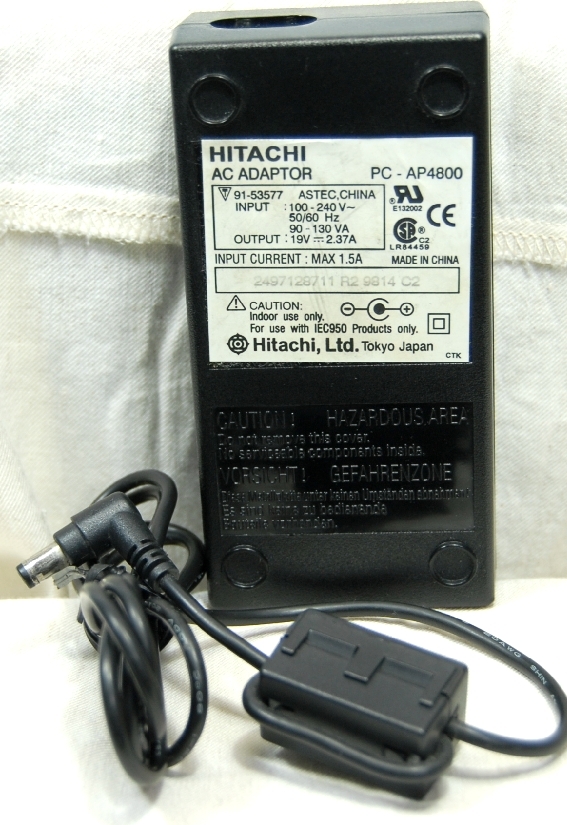 ■HITACHI純正ACアダプター■PC-AP4800 DC19V 2.37A■拍卖