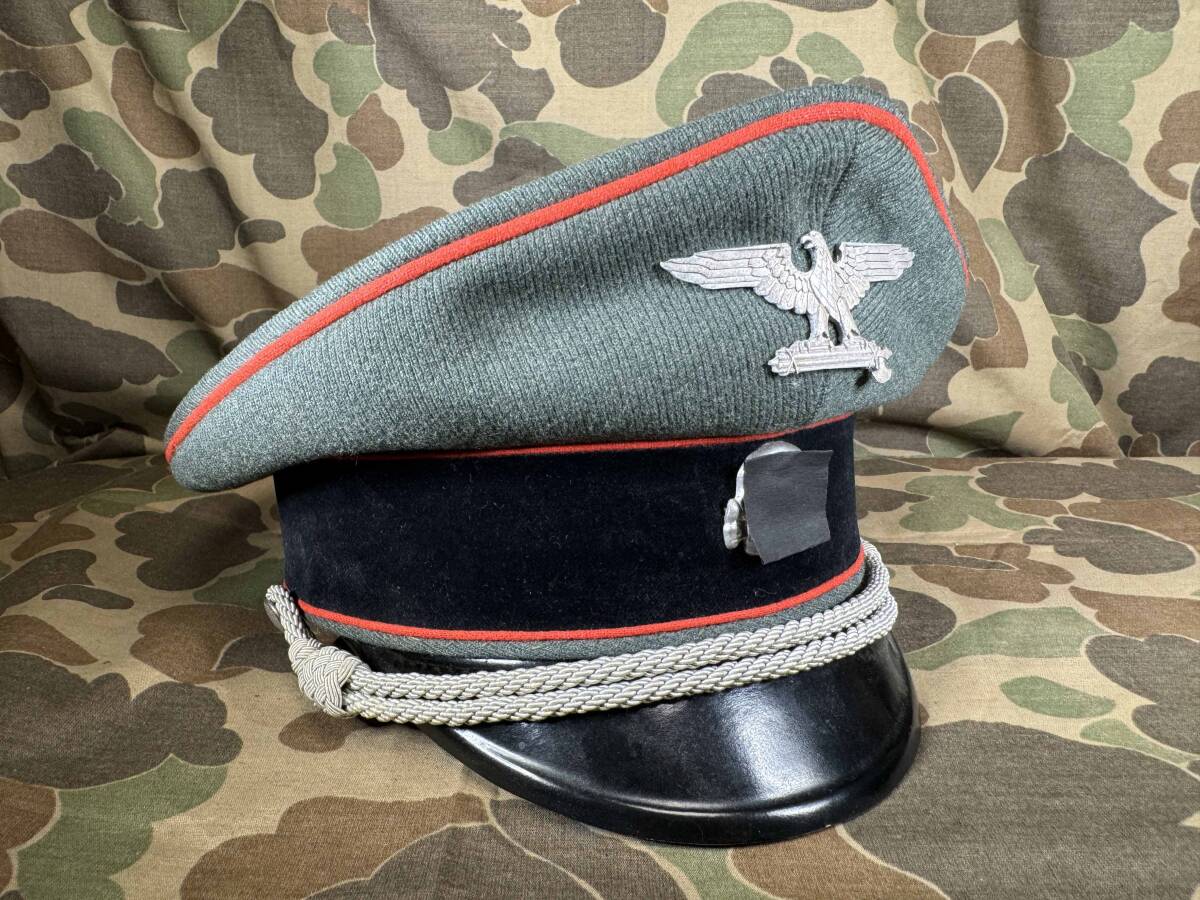実物 ドイツ軍 親衛隊 イタリア親衛隊 将校制帽 砲兵科 第二次世界大戦 中古品拍卖