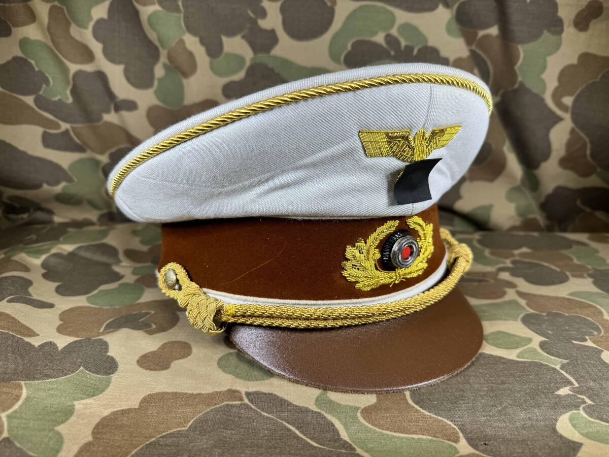 レプリカ ドイツ軍 最高指導者 制帽 白トップ 夏用 第二次世界大戦 中古品拍卖