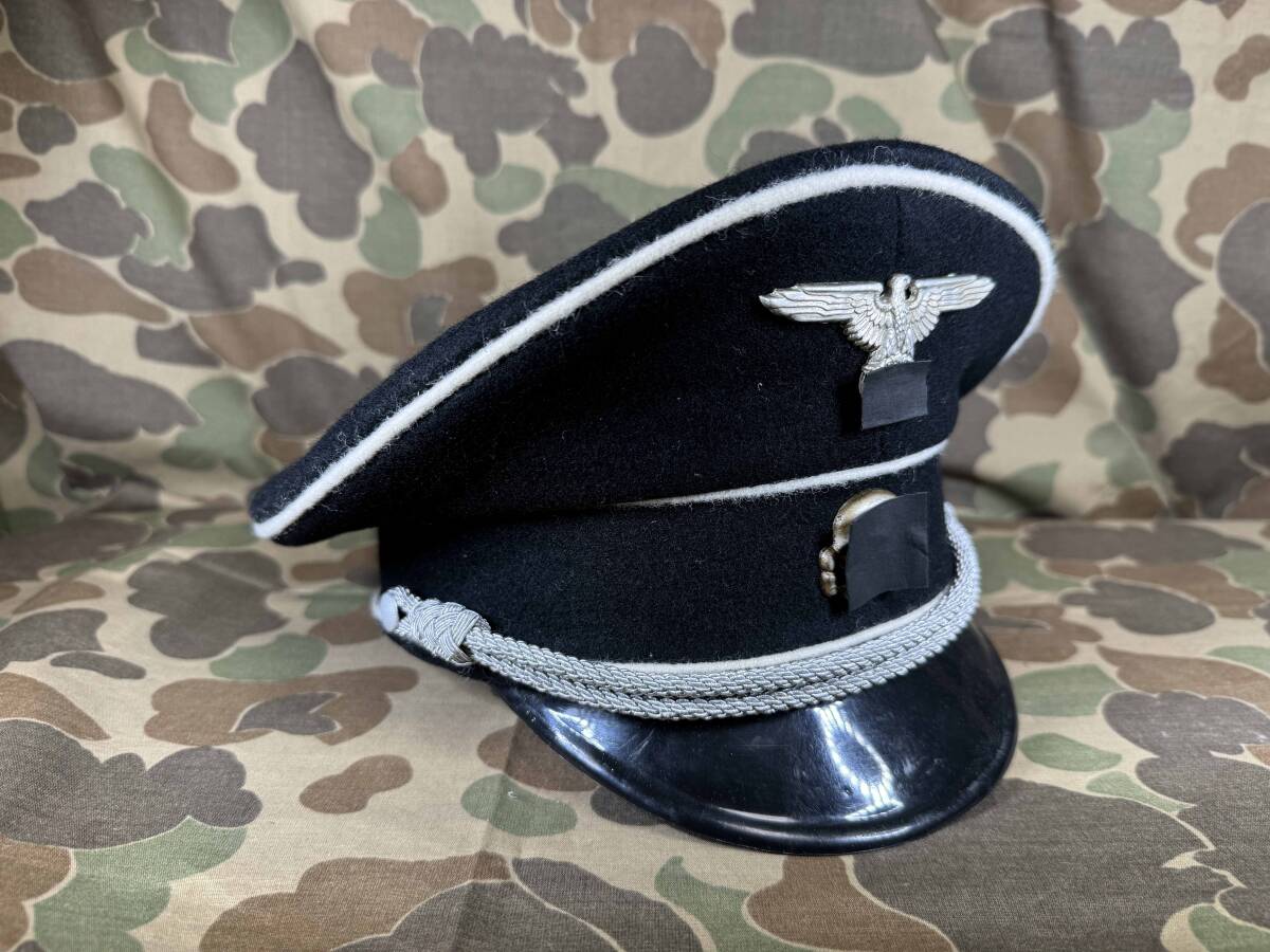 レプリカ ドイツ軍 親衛隊 制帽 黒服 将校 複数出品 複数種類 第二次世界大戦 中古品 K拍卖
