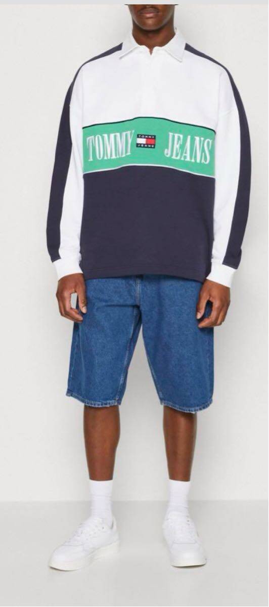 送料無料 新品 TOMMY HILFIGER ロゴカラーブロックTシャツ XL拍卖