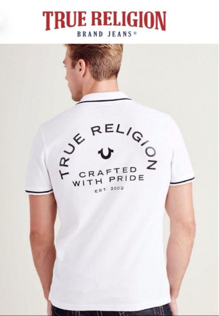 送料無料 新品 TRUE RELIGION メンズ ポロシャツ L拍卖
