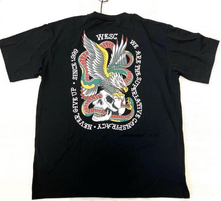 送料無料 新品 WESC MASON Tee NEVER GIVE UP XXL拍卖