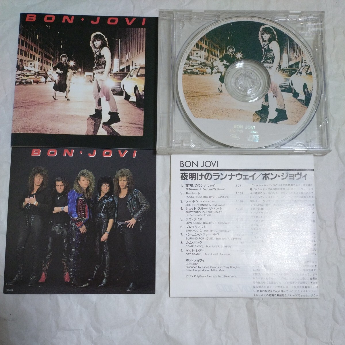 国内盤★ピンナップ付★夜明けのランナウェイ★ボン・ジョヴィ★BON JOVI★32PD-1002拍卖