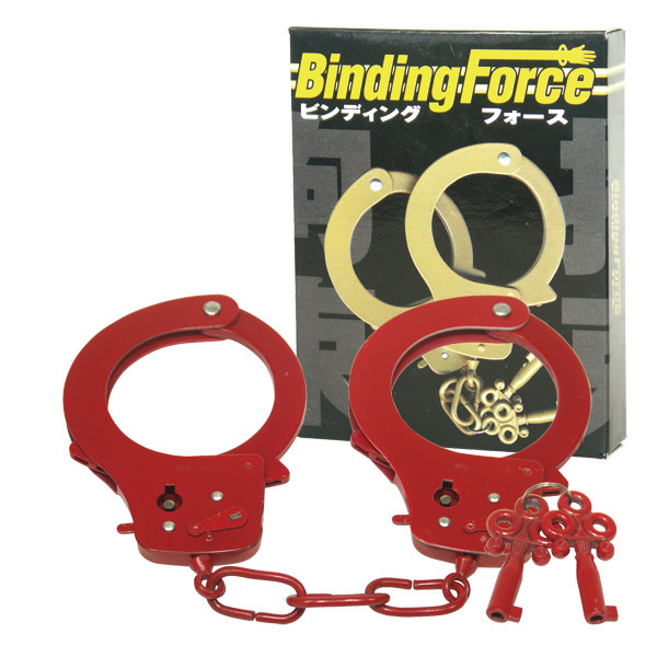 【送料込】手錠 ビンディングフォース レッド binding force handcuff拍卖