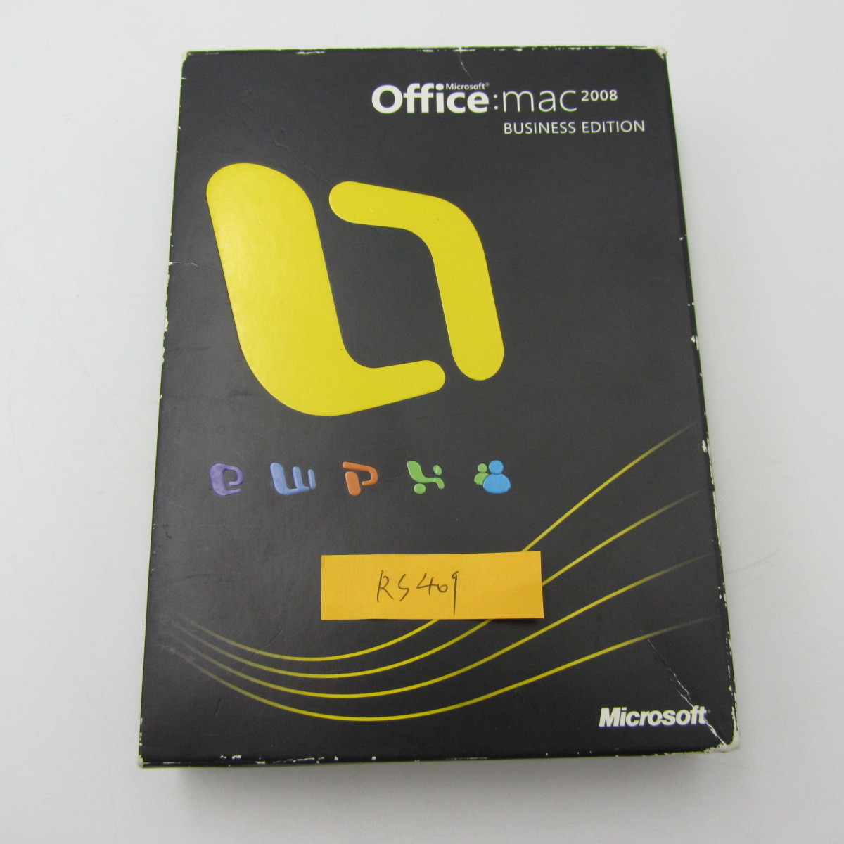 NA-134●Microsoft Office for mac 2008 Business edition正規品 パッケージ 版 ワード/エクセル/パワーポイント 表計算 正規品 Office2008拍卖