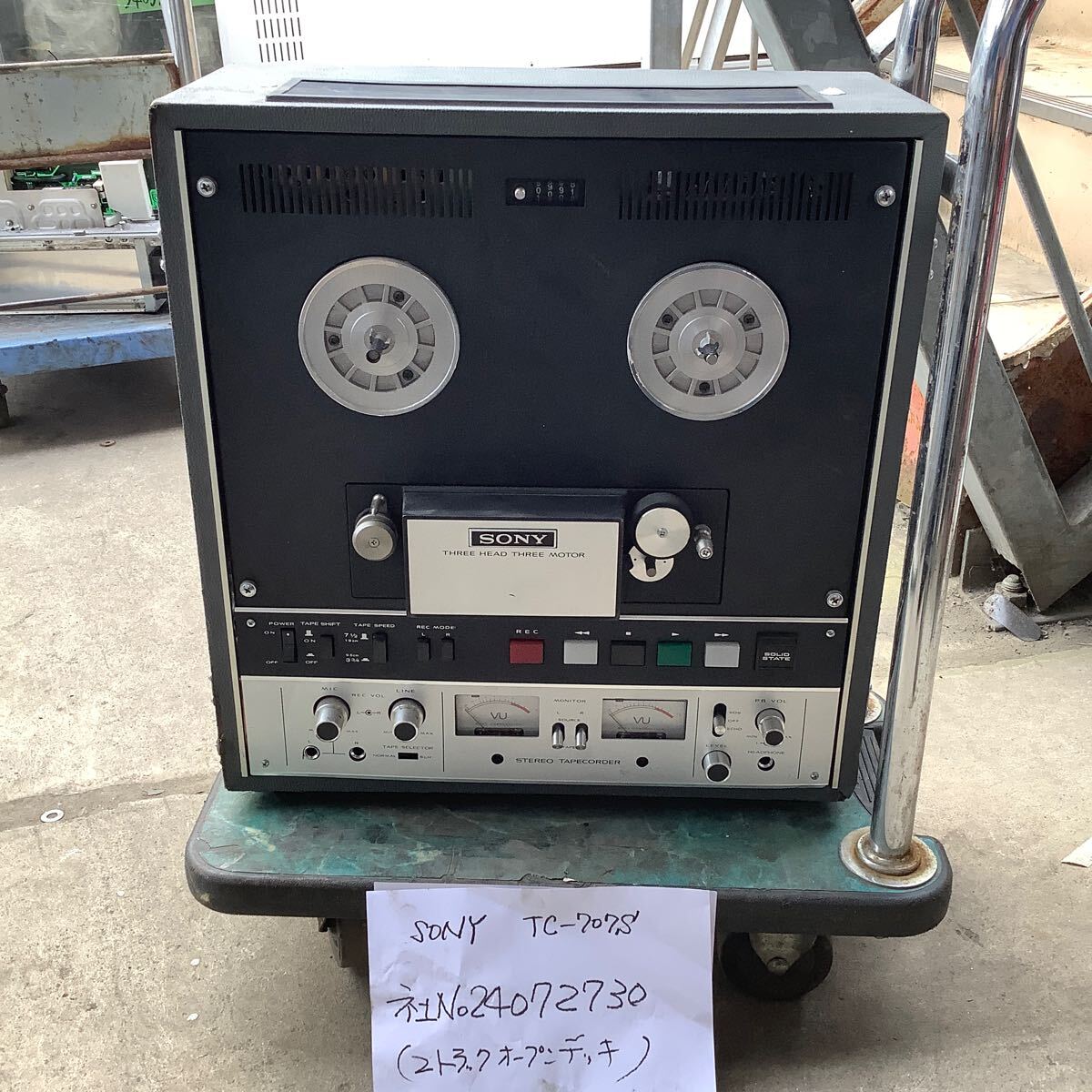 SONY オープンリールデッキ 2トラック TC-707S 当商品専用コンセント無い為未確認です。現状渡し品です。拍卖