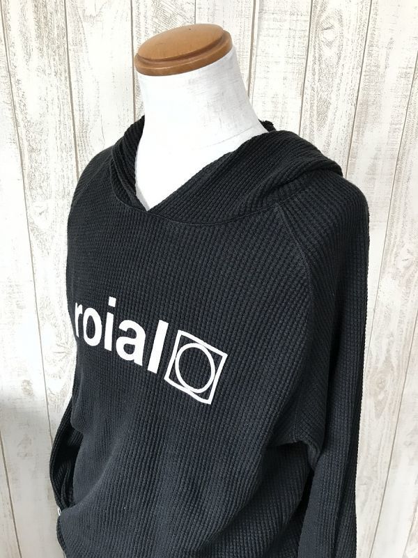 お勧め・【サーマル】roial ロイアル フロントロゴ プルオーバー パーカー L拍卖