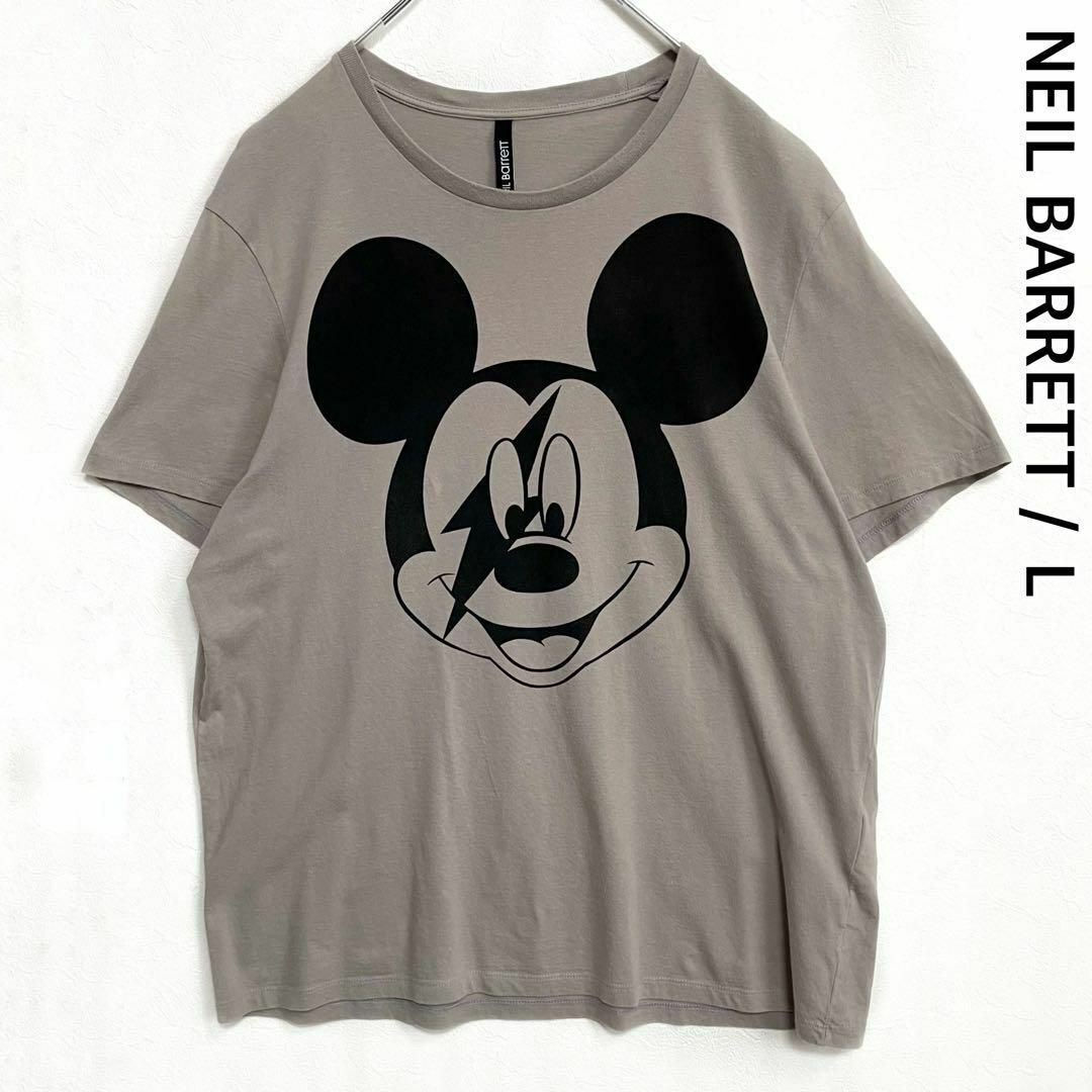 NEIL BARRETT ニールバレット ミッキー 稲妻 半袖Tシャツ メンズ Lサイズ イタリア製拍卖