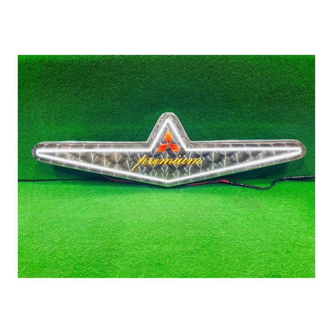 MFC-1 三菱 FUSO 用 中型 エンブレム アンドン オリジナル ウロコ トラック カスタム オリジナル デコトラ ステンレス LED拍卖