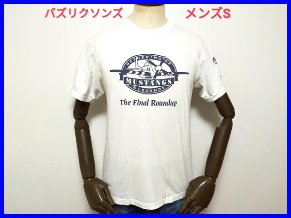 即決! 良品! USA製 BUZZ RICKSON'S バズリクソンズ 丸胴タイプ MUSTANGS 半袖Tシャツ メンズS (36-38)拍卖