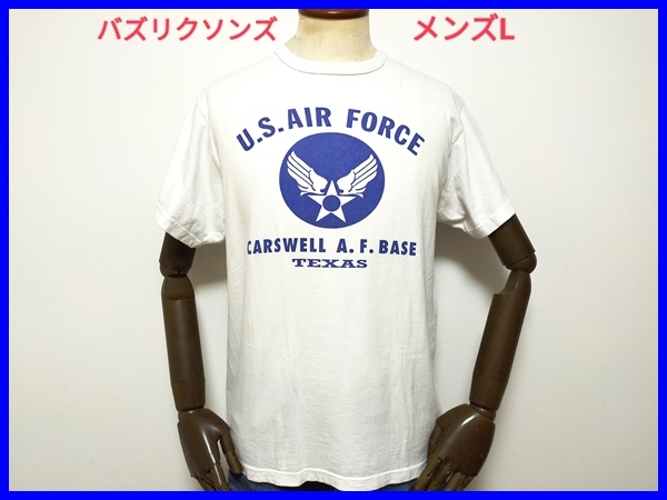 即決! 良品! USA製 BUZZ RICKSON'S バズリクソンズ 丸胴タイプ USAF 半袖Tシャツ メンズL (40-42)拍卖