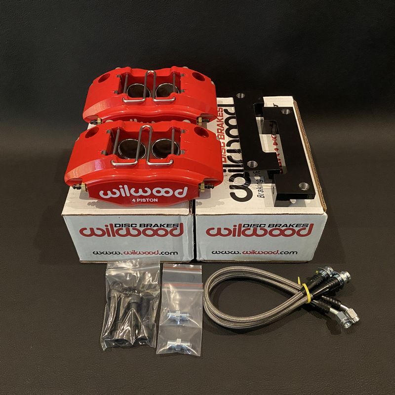 Wilwood Powerlite(4ポットキャリパー 赤)ブレーキキット スズキ カプチーノ(EA-11R,21R)用 フロント 1セット 新品 未使用拍卖
