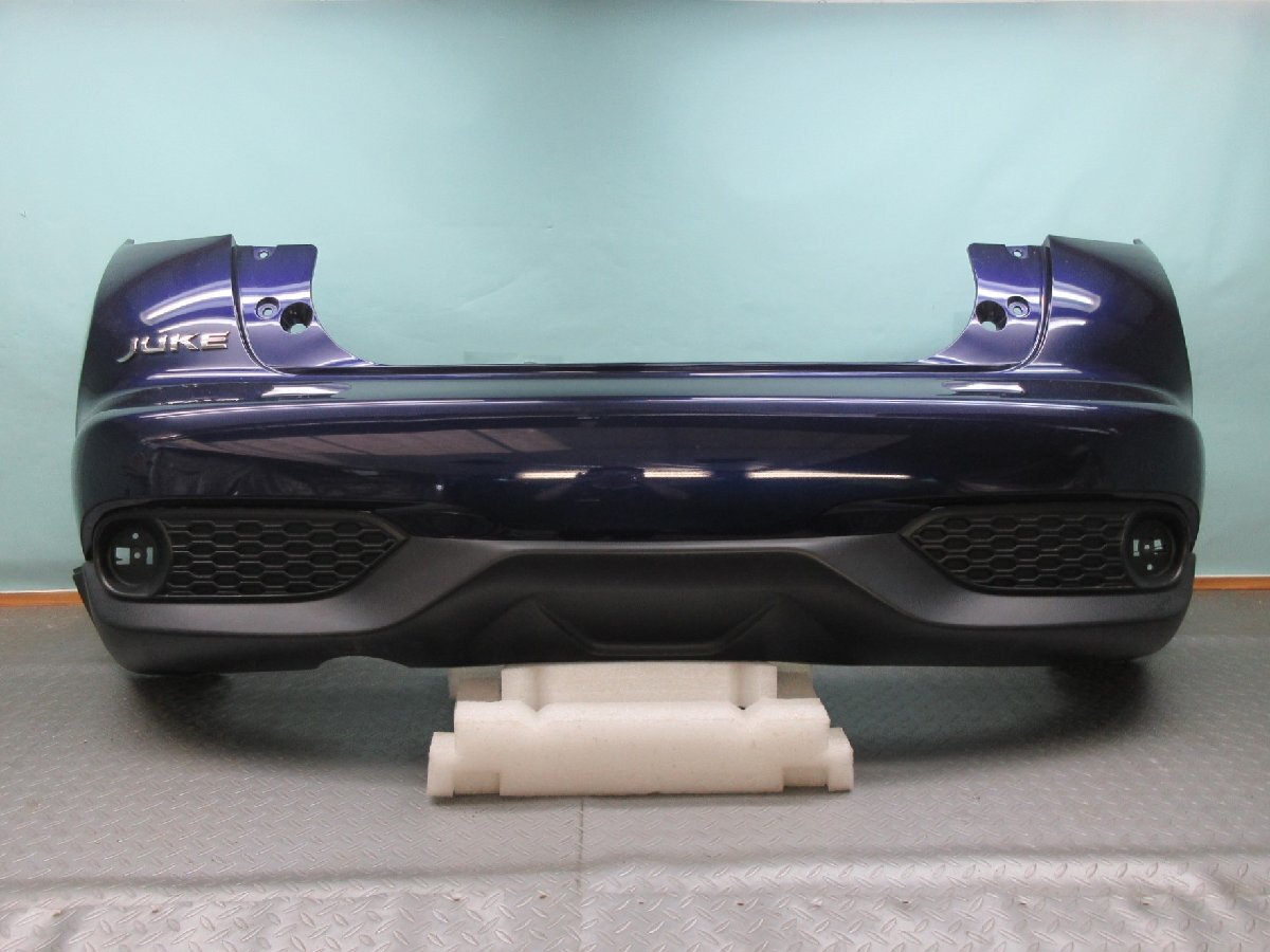 ◆ F15 ジューク JUKE 後期 純正 リアバンパー 85022-3YM0H アズライトブルー拍卖
