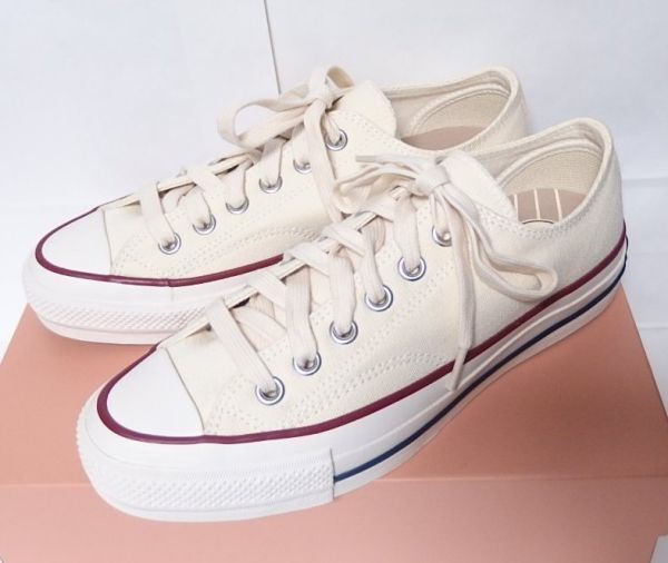 CONVERSE ADDICT コンバース アディクト 1SD398 CHUCK TAYLOR CANVAS OX チャックテイラー US6 / 24.5cm NATURAL拍卖