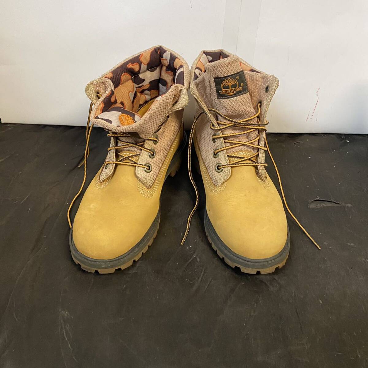 Timberland ブーツ ROLL TOP 21909M 9098 24.0cm ティンバーランド ロールトップ カモフラ拍卖