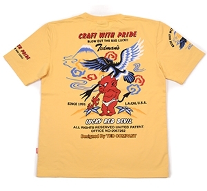 テッドマン/Tシャツ/カスタード/M/tdss-484/エフ商会/カミナリモータース拍卖