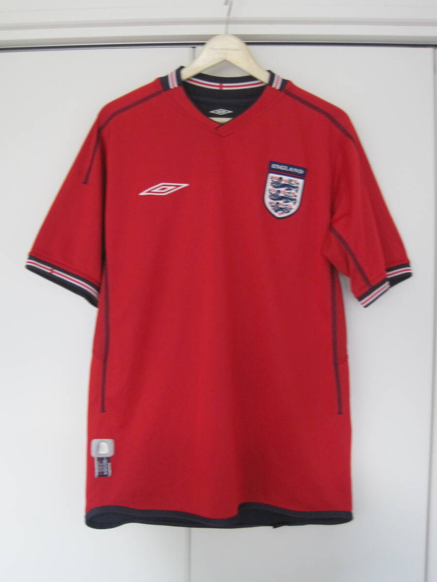 UMBRO アンブロ イングランド代表 リバーシブルサッカーユニフォーム S 2004年拍卖