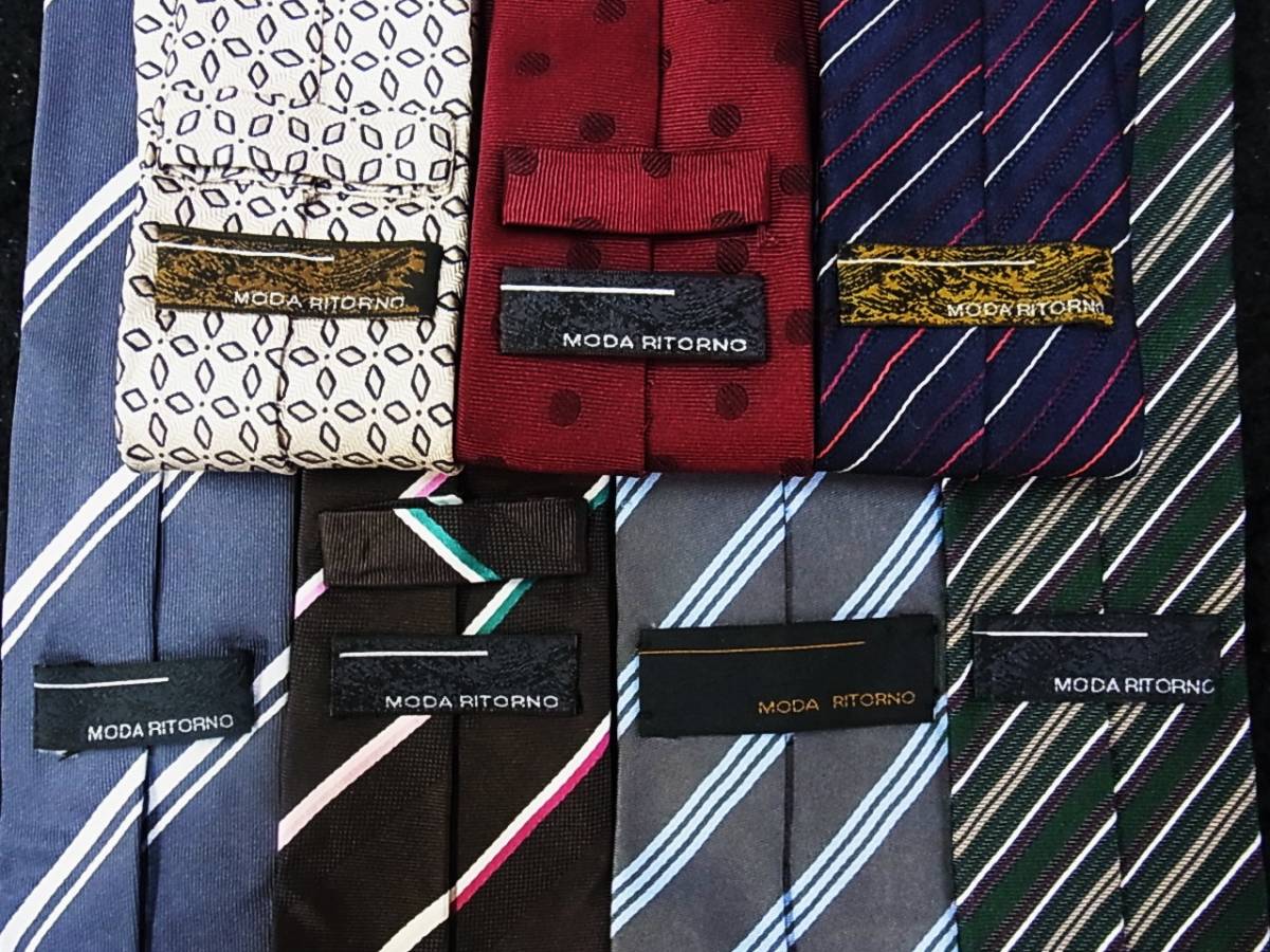 ◎超SALE◎№0151【全てモダ リトルノ細ナロータイ「MODA RITORNO」7本セットで!超お買得!】ネクタイ③拍卖