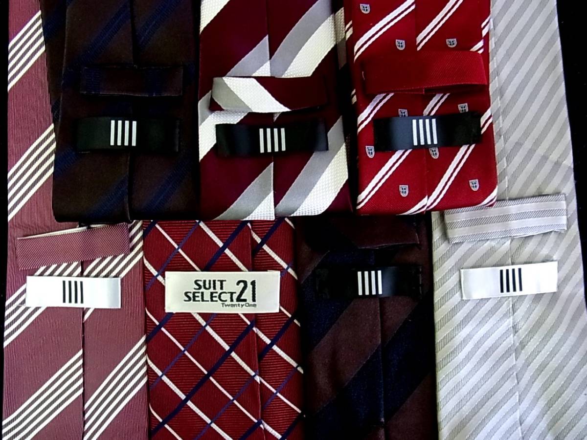 ◎超SALE◎№0260【全てスーツセレクト「SUIT SELECT」7本セットで!超お買得!】人気の細ナロータイ/ネクタイ③拍卖