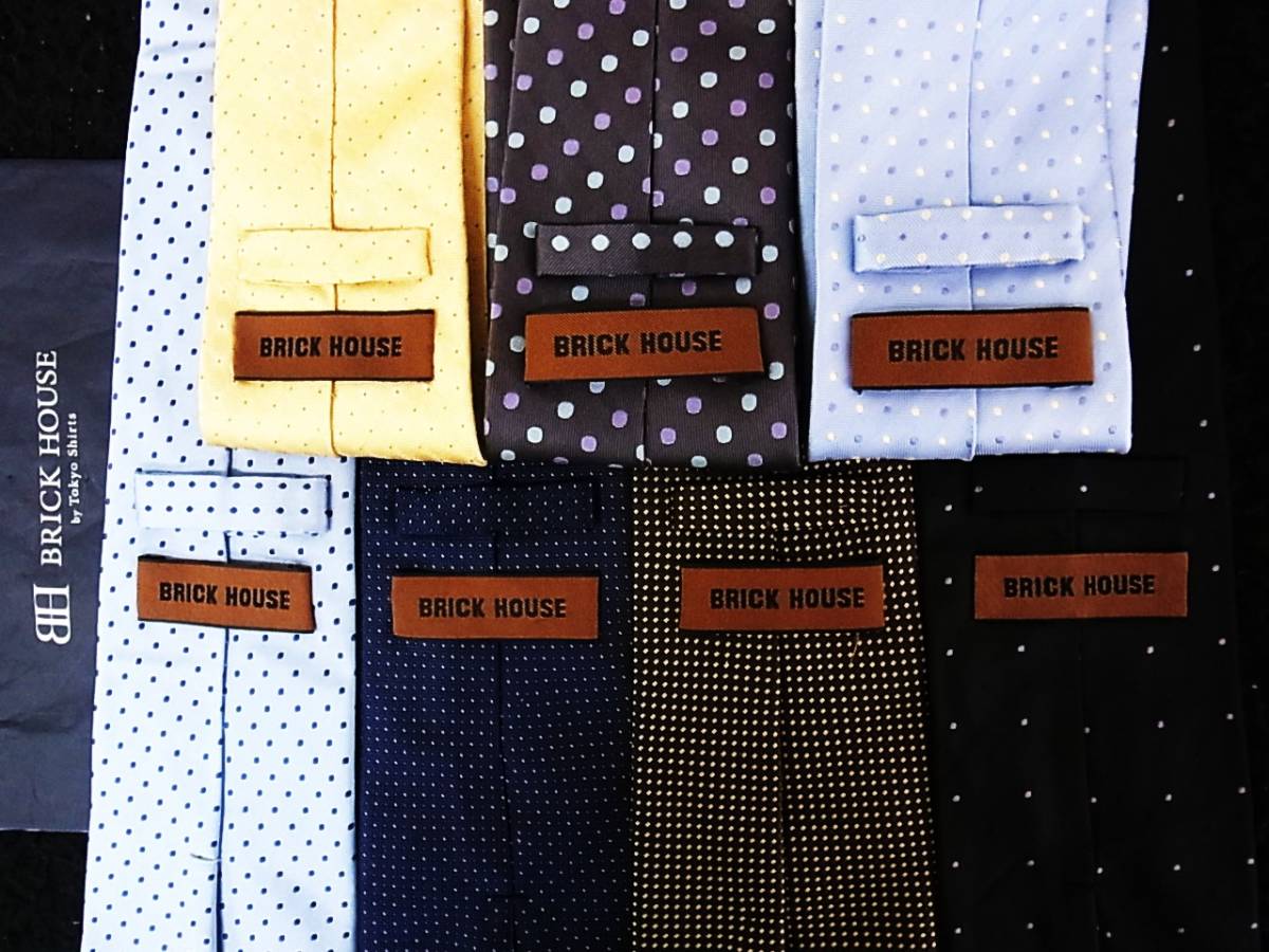 ◎超SALE◎№0424【全てブリックハウス「BRICK HOUSE」7本セットで!超お買得!】水玉・ネクタイ③拍卖
