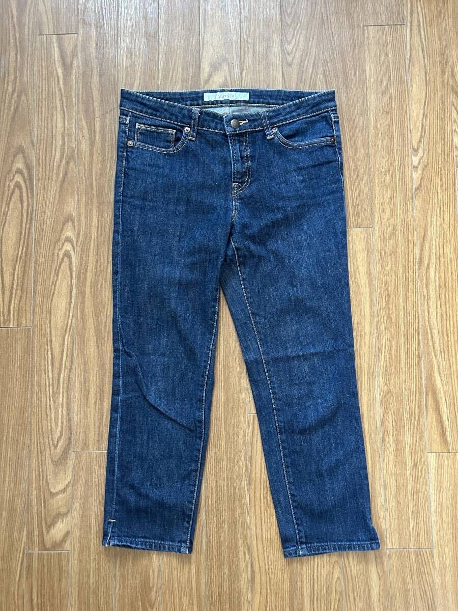 ★ユニクロ UNIQLO Skinny Fit レディース デニムパンツ 7分丈 スキニー 丈短め ウエスト26インチ拍卖