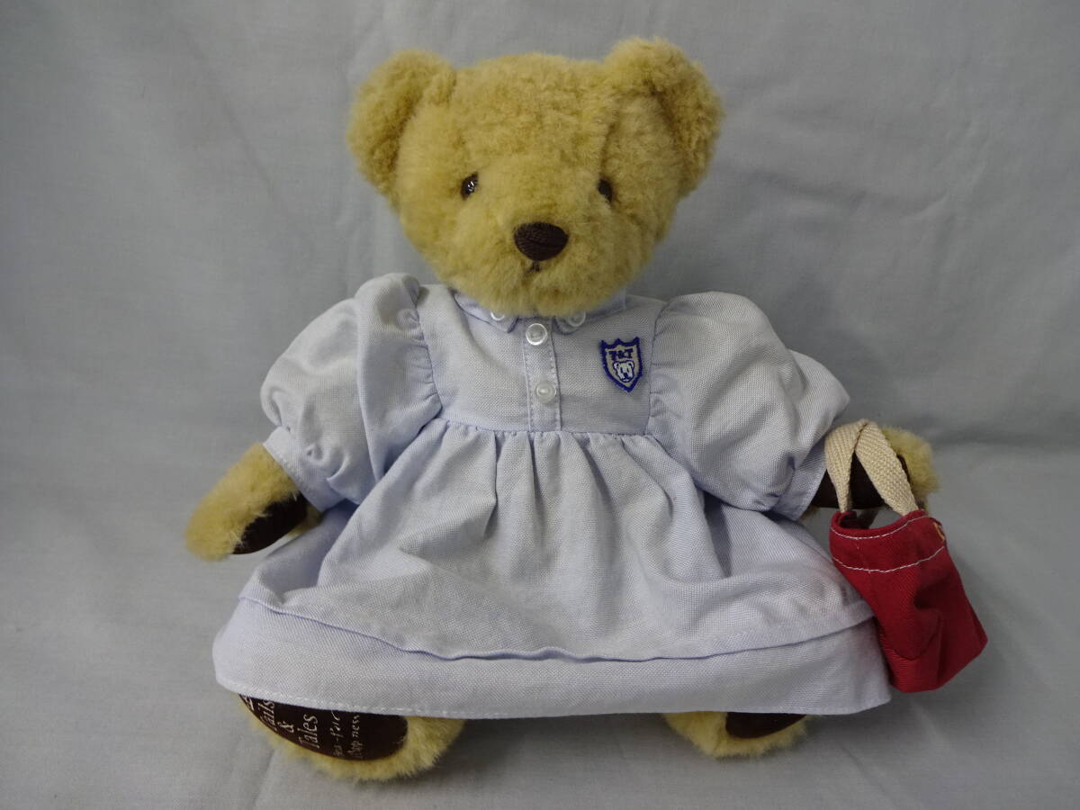 Tails&Tales テディベア ぬいぐるみ クマ 服脱着可能 手提げ袋縫い付け 座高25センチ拍卖