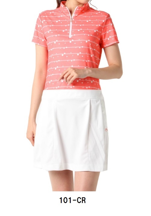 キャロウェイ 【Callaway】 レディース ハイネック ワンピース 241-1129802 S コーラル【2530】拍卖