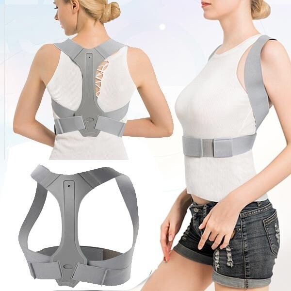 送料無料 背筋伸ばし 肩こり解消 歪み予防 腰サポート マジックベルト 調整可能 男女兼用 しっかりサポート拍卖