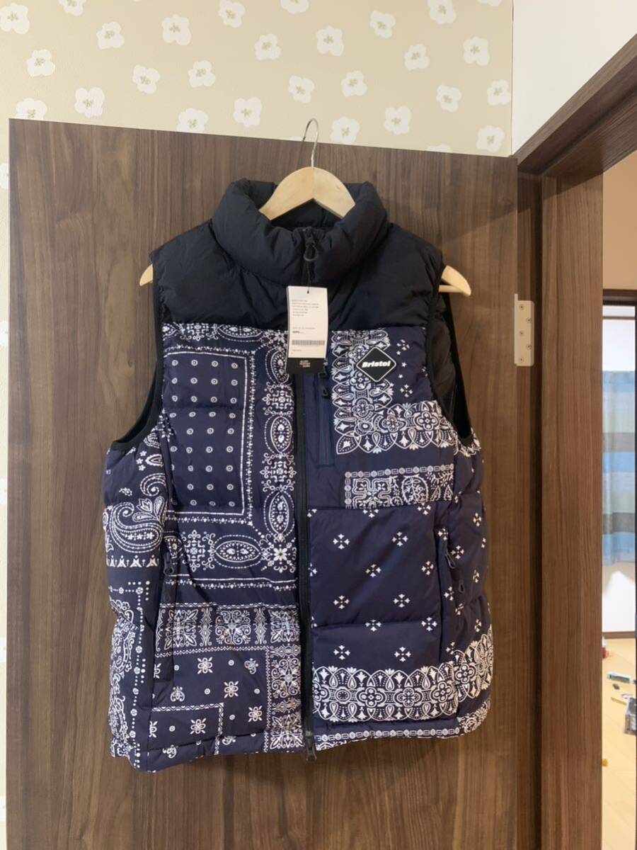 L!FCRB バンダナ ダウンジャケット ベスト ソフ ブリストル シュプ好きに ダウンベスト拍卖