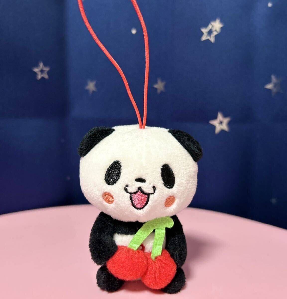即決 お買いものパンダ フルーツいっぱいマスコット さくらんぼ 楽天パンダ ぬいぐるみ拍卖