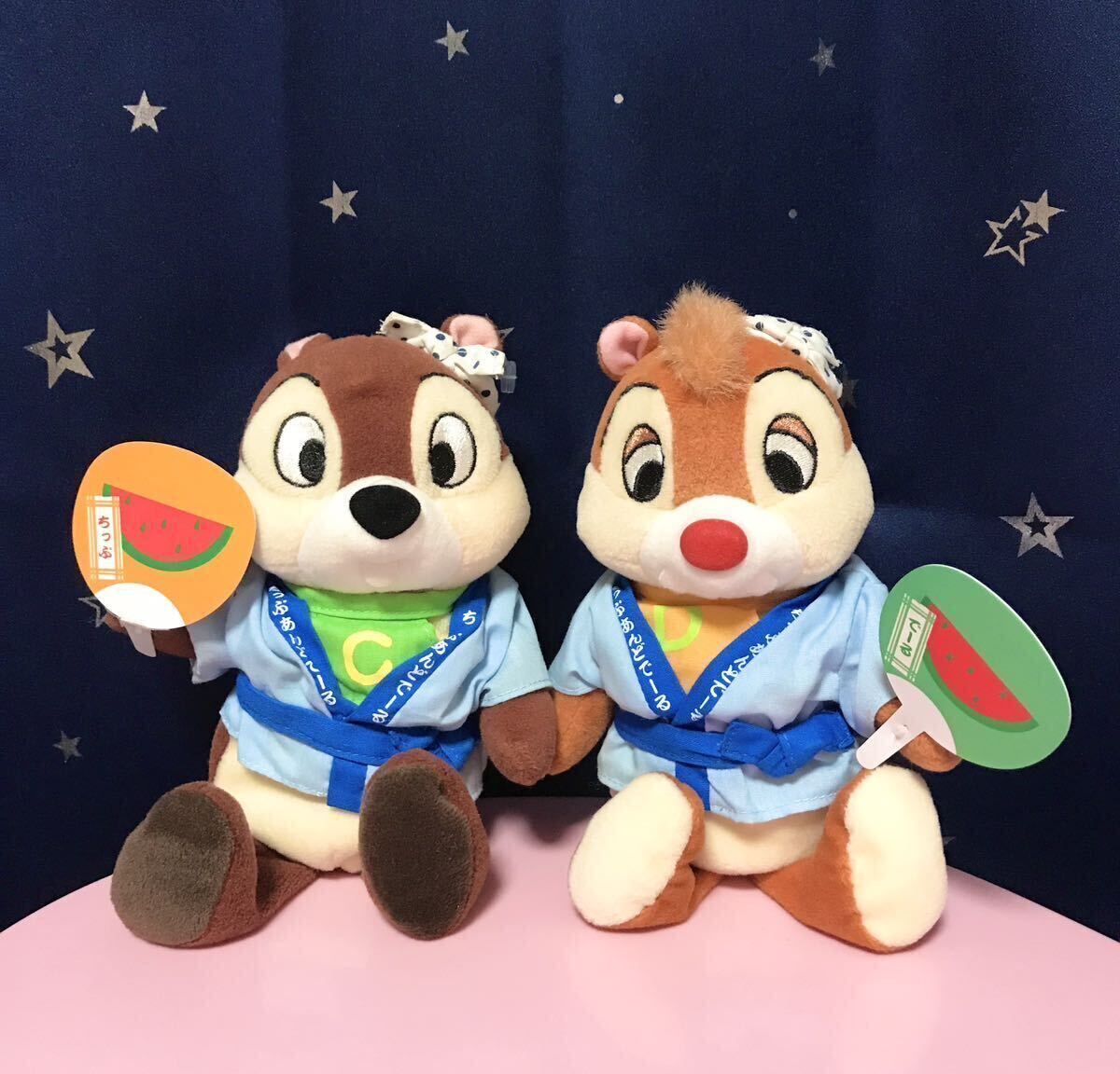 チップ&デール ディズニーストア ぬいぐるみ 祭り 夏祭り チップとデール拍卖