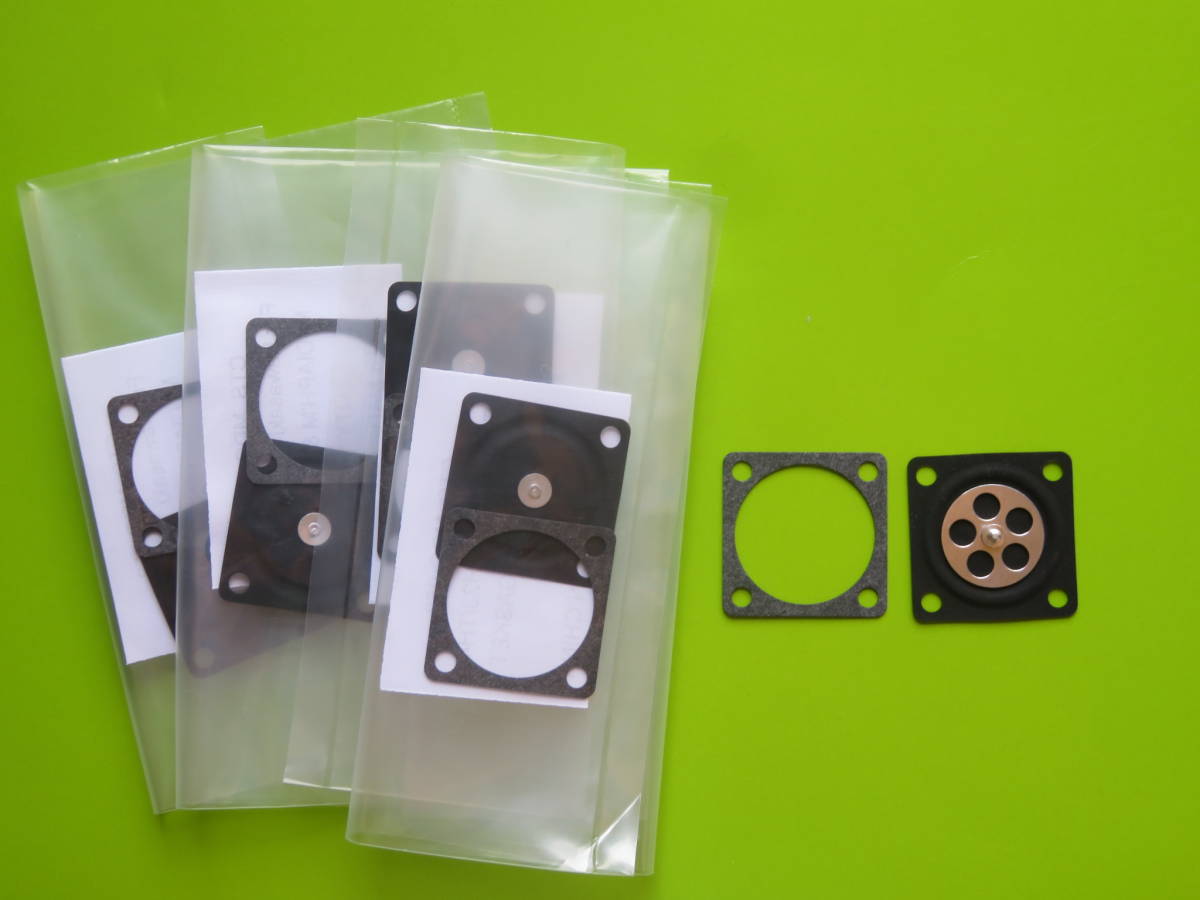 TKキャブレター用  メタリングダイアフラム&ガスケット 5セット ゼノア 共立  カワサキ BC2400 BC2600 BC2711 パッキン 拍卖