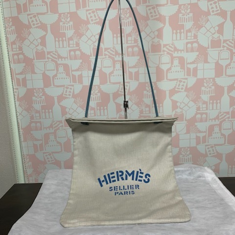 HERMES エルメス アリーヌ ブルー拍卖
